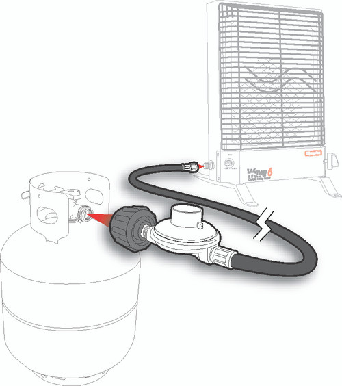 Camco RV Low Pressure Propane Regulator & Hose