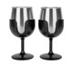 Life is Better at the Campsite Wine Tumblers, 2-Pack (Black)