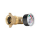 Camco RV Brass Water Pressure Regulator with Gauge 