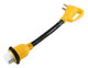 Power Grip 18" Straight Locking Dogbone Adapter - 50 Amp Male / 50 Amp Female  