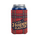 Life is Better at the Campsite Can Holder, Red Plaid
