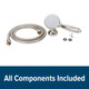 Camco RV Shower Head Kit - Brushed Nickel