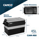 Camco Outdoors Portable Refrigerator - 45 liter 12V/110V