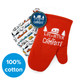 Life is Better at the Campsite Red Oven Mitt with RV Multi Color Pot Holder