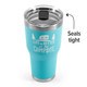 Life is Better at The Campsite 30 oz. Stainless Steel Tumbler, Cool Blue