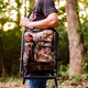 Camco Backpack Stool Cooler - Camouflage