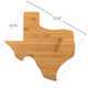 Camco Bamboo RV Cutting Board - Texas