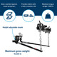 Eaz-Lift Elite Weight Distribution Hitch Kit with Adjustable Shank - 800 lb.