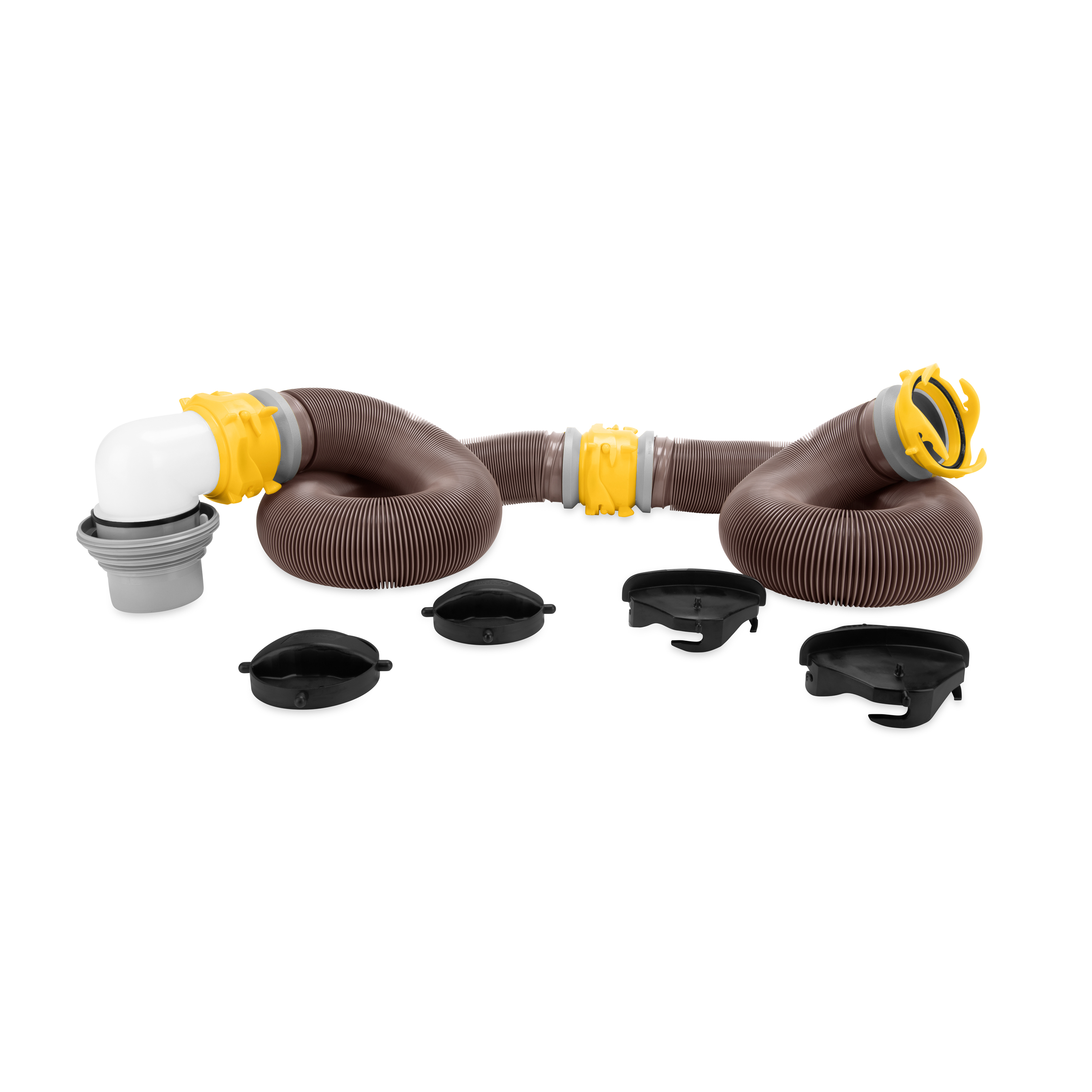 Kit Tubo Fognario Camco 360 Gradi - 2 Tubi Da 10 Piedi, Raccordi Girevoli, Adattatore 4 In 1 - Foto 8
