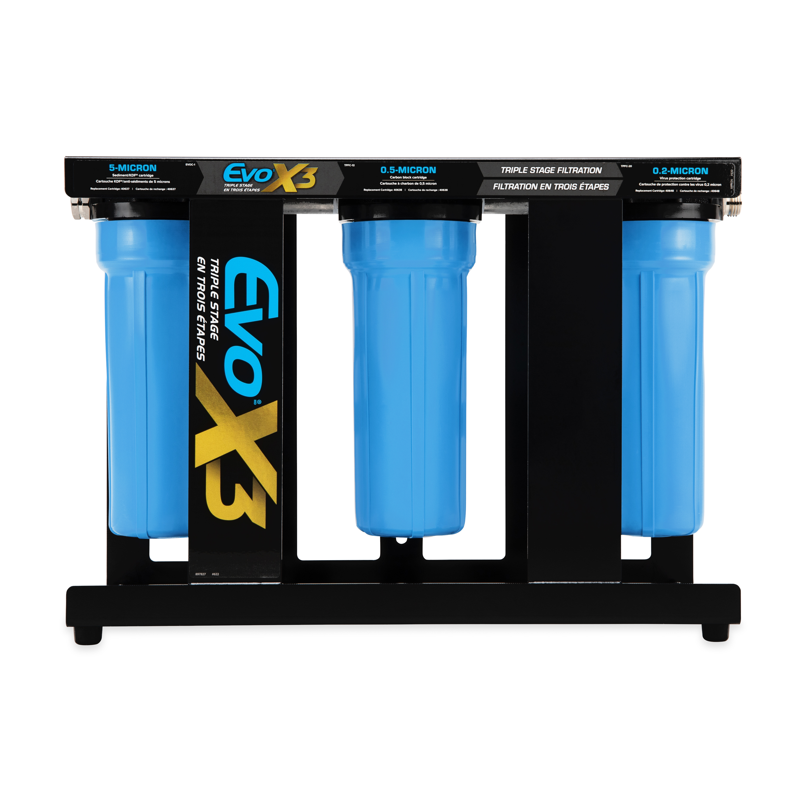 Evo X3 Triple Stage Premium RV Water Filter Kit Camco Outdoors