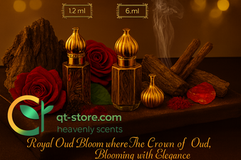 QT Royal Oud Bloom - Where The Crown of Oud, Blooming with Elegance (Non Alcoholic) 6ml (In Golden Bottle)