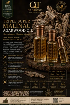 QT Malinau Tripple Super Agarwood Oil - Experience the Rarity, Embrace the Legacy, Own the essence of Borneo