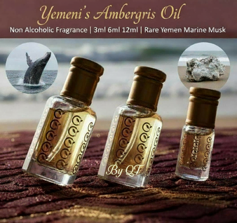 Yemeni's AMBERGRIS fragrance oil-non alcoholic (6cc) new batch 07012026