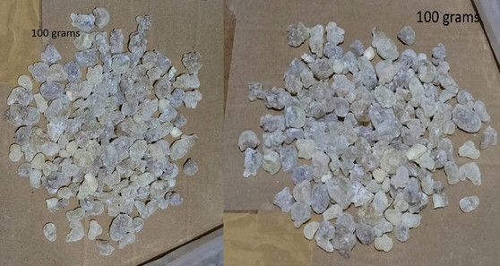 Finest Hojari (or Hougari) FRANKINCENSE WHITE RESINS FROM OMAN edible 200 grams