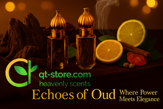 QT Echoes of Oud - Where Power Meets Elegance (Non-Alcoholic) 6ml (In Golden Bottle)