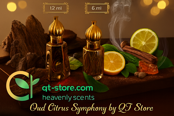 QT Echoes of Oud, QT Oud Citrus Symphony, QT Oud Aer, QT Oud Saffron Reverie, QT Royal Oud Bloom, QT Oud Ascendence (Non-Alcoholic) 6ml (In Golden Bottle)