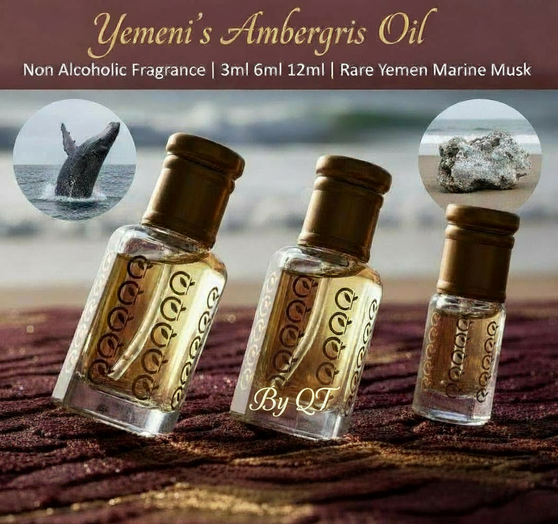 Yemeni's AMBERGRIS fragrance oil-non alcoholic (12ml) batch  07012026