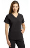 Women's Marvella Shaped V-Neck Solid Scrub Top with Pockets