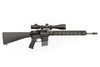 BCM® SS410 18" Complete Upper Receiver w/ MCMR-15 Handguard installed on a rifle with a long range scope.