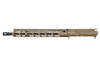 Left hand side view of BCM® MK2 Standard Mid Length FDE 14.5" Complete Upper Receiver w/ MCMR-13 Handguard.