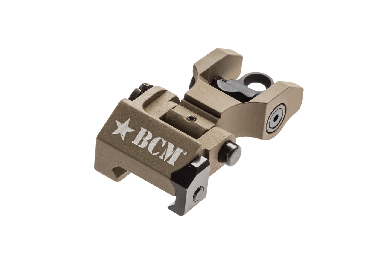 BCM Folding Rear Battle Sight, FDE