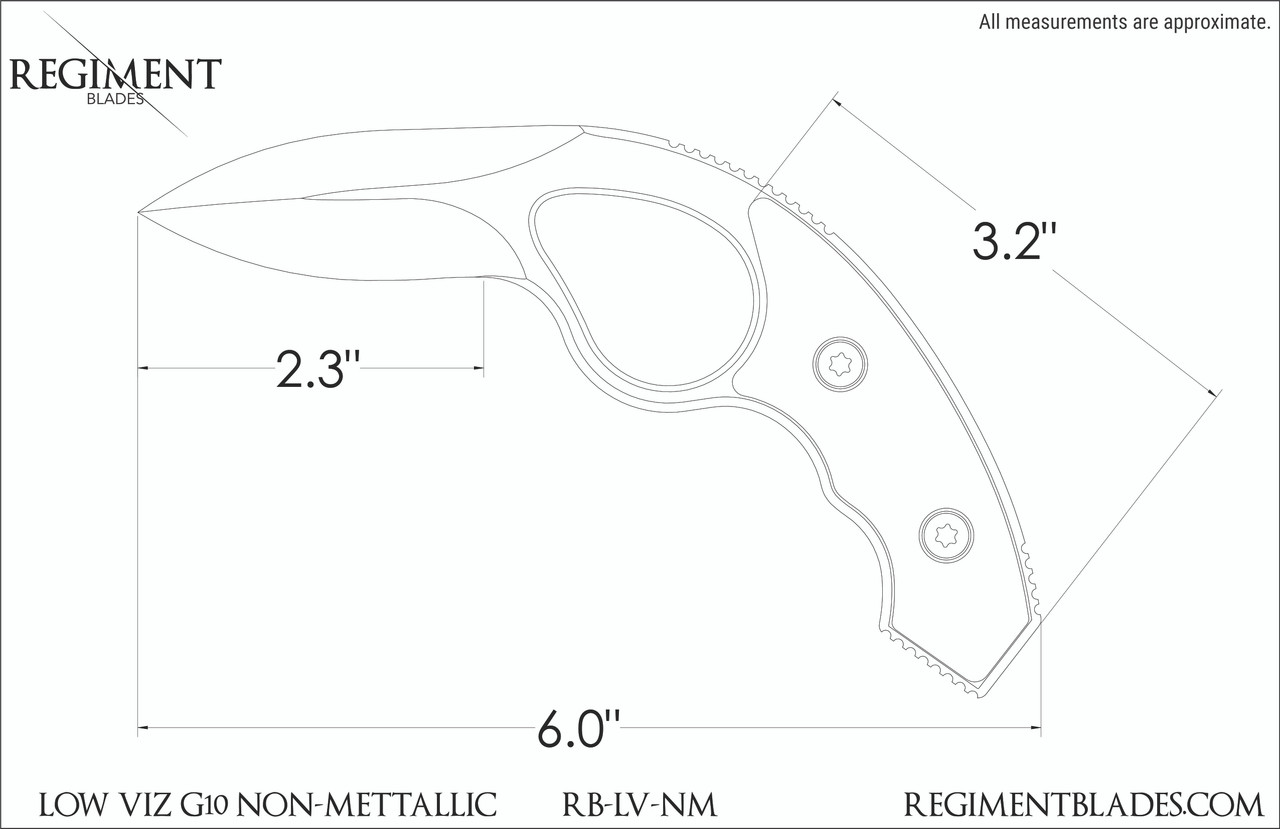 Arrakis G10 Large Knife - Non-Metallic Covert Blade - Covert Products Group