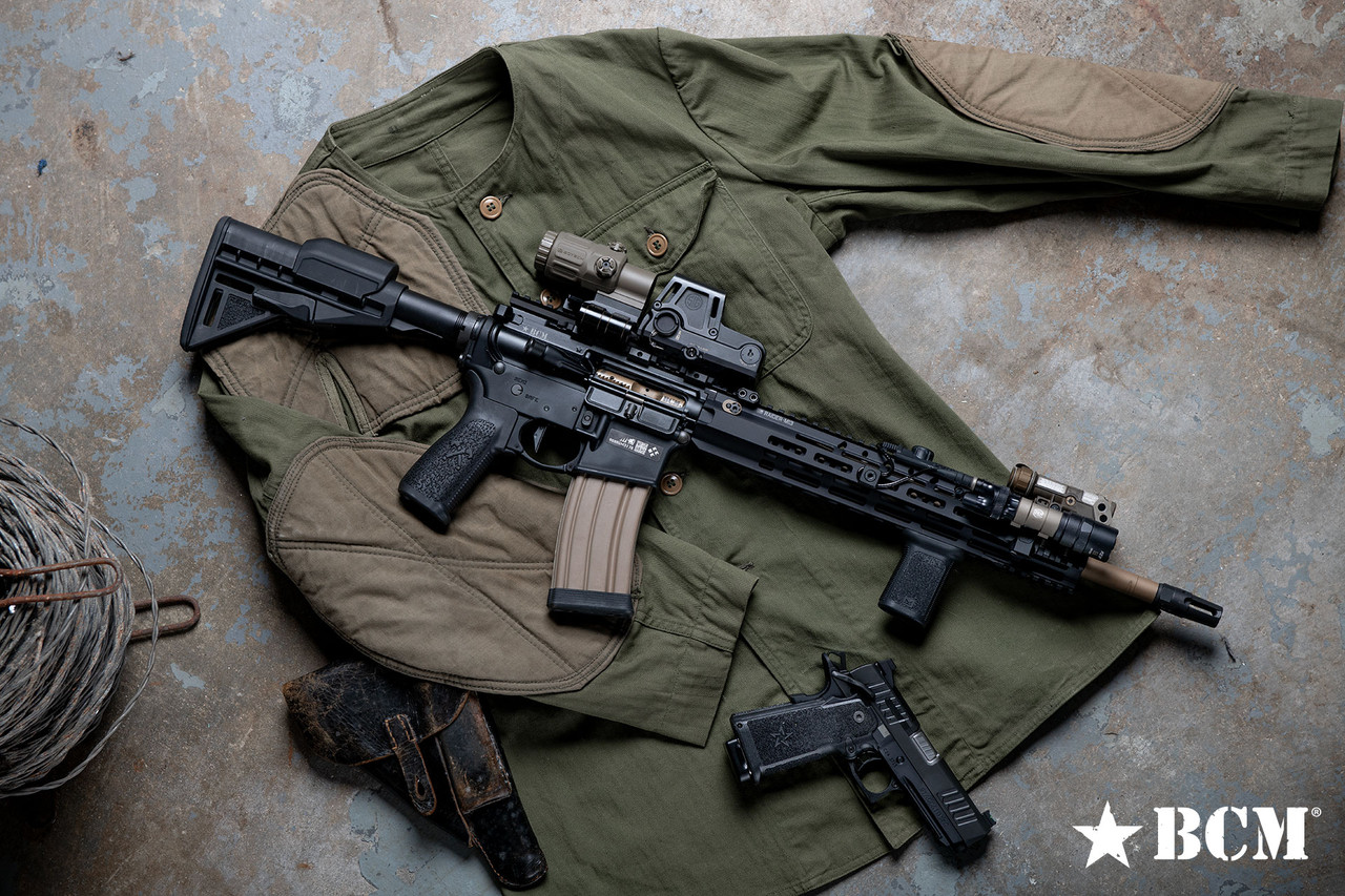 BCM® AR15 Stock Mod 3 With Stock Risers Black