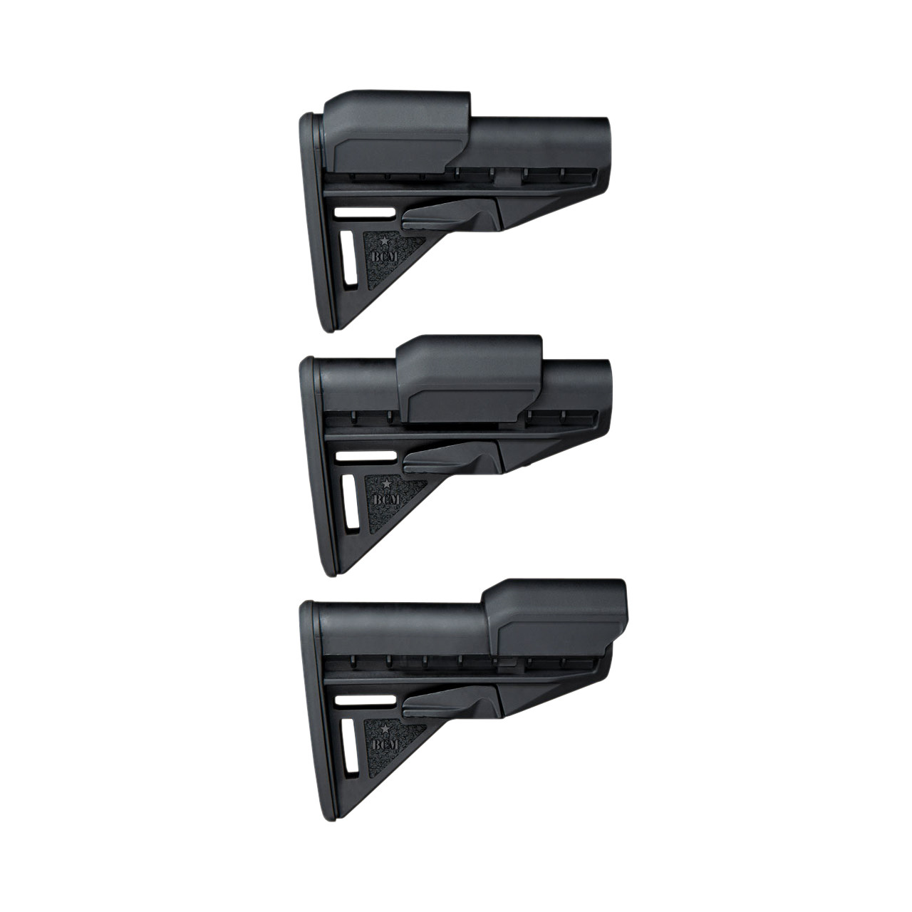 BCM® AR15 Stock Mod 3 With Stock Risers Black