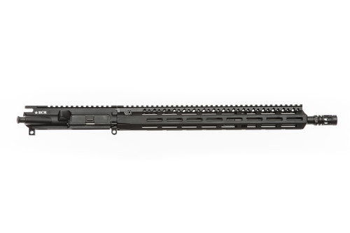 Right hand side view of BCM® Standard Mid Length 16" Complete Upper Receiver w/ MCMR-15 Handguard.