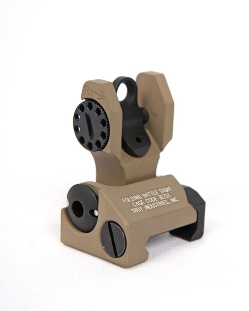 Troy Folding Battle Sight - REAR -(Flat Dark Earth)