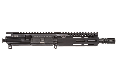 Right hand side view of BCM® Standard 7" 300 BLACKOUT Complete Upper Receiver w/ MCMR-5 Handguard.
