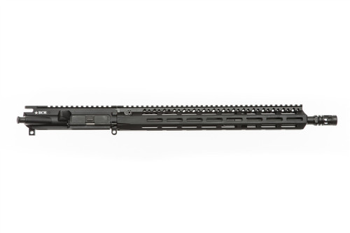 Right hand side view of BCM® BFH Mid Length ELW 16" Complete Upper Receiver w/ MCMR-15 Handguard.