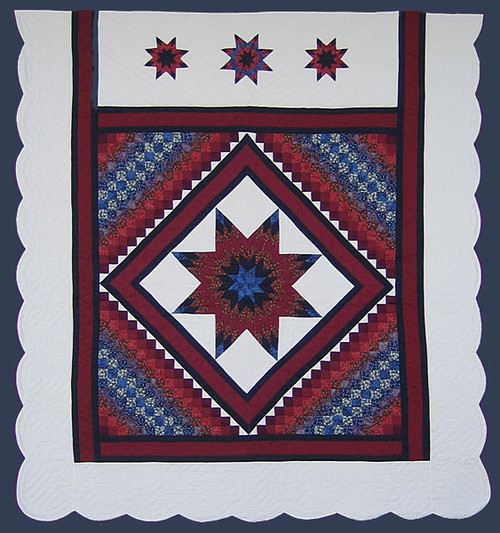 Stars Common Amish Quilt 100x108