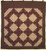 Terra Earth Log Cabin Amish Quilt 103x112