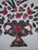 Vase of Flowers Applique Amish Quilt 94x105
