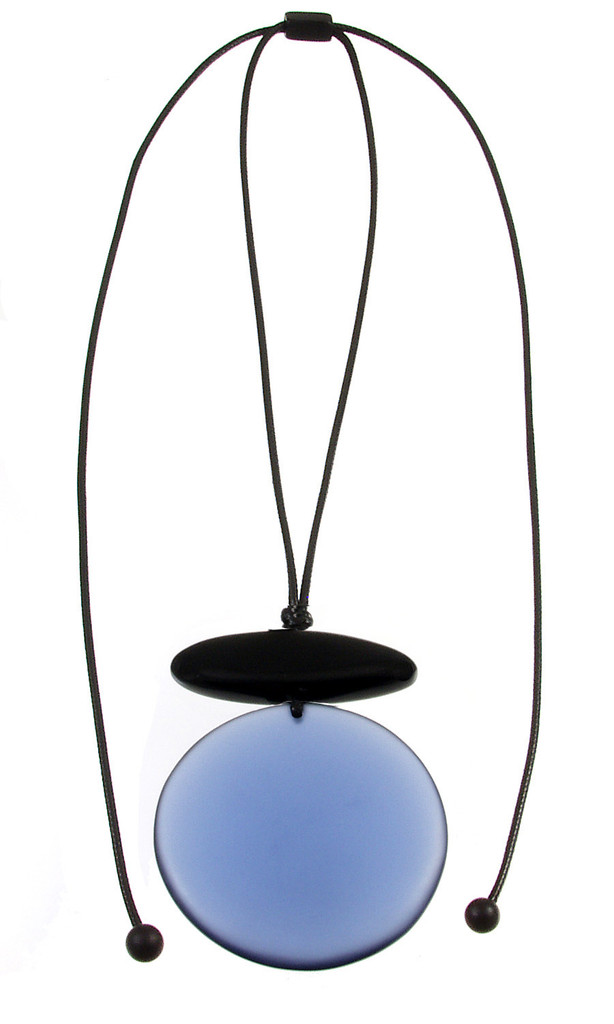 5229-29 - ROUND RESIN ADJUSTABLE 40" PENDANT  - STAR SAPPHIRE