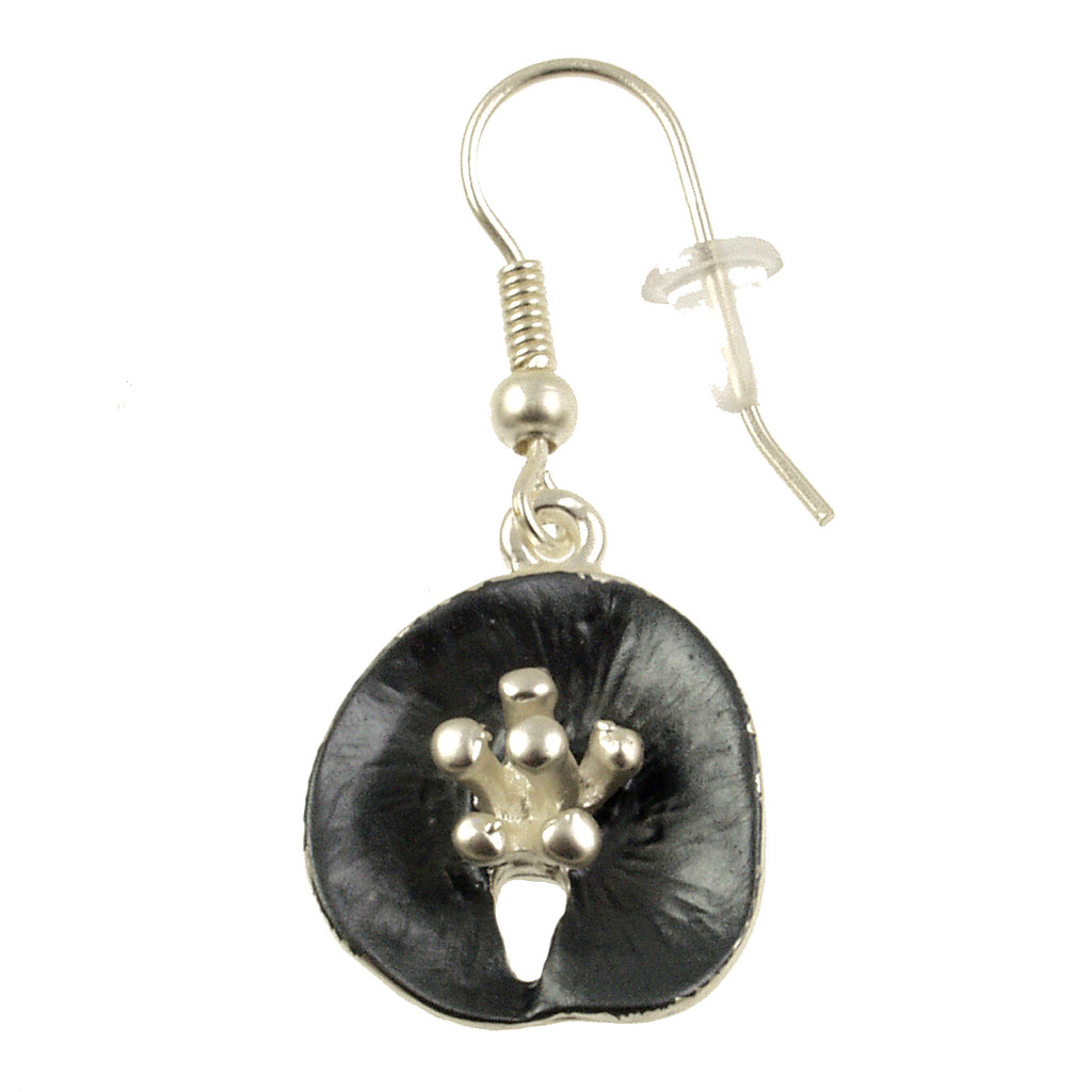 6751-6 - LILY PAD EARRING - GREY