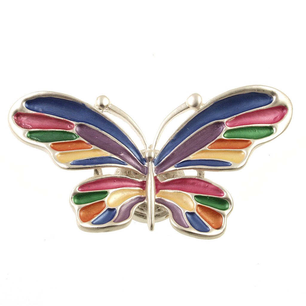 717-41 - MAGNETIC BUTTERFLY BROOCH - MULTI COMBINATION