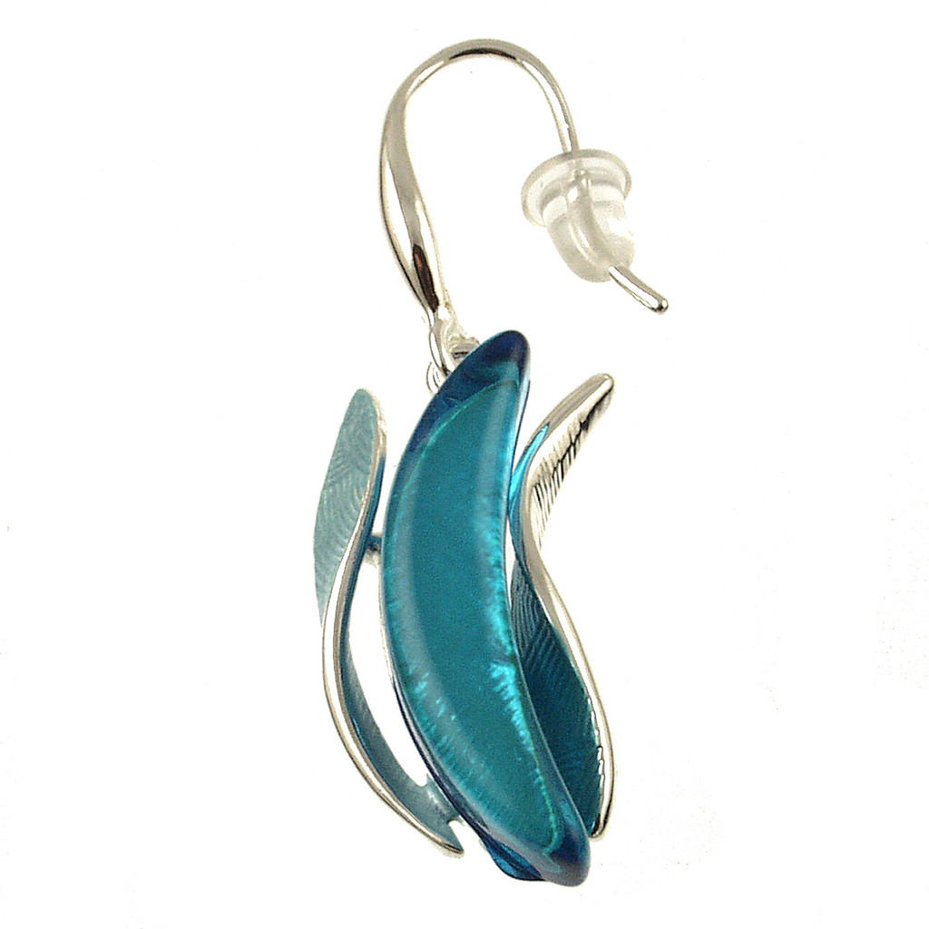 330-2 - RESIN EARRING - TURQUOISE