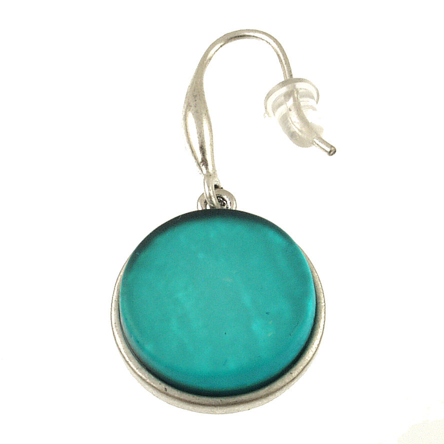 627-22 - CIRCLE EARRING - TURQUOISE