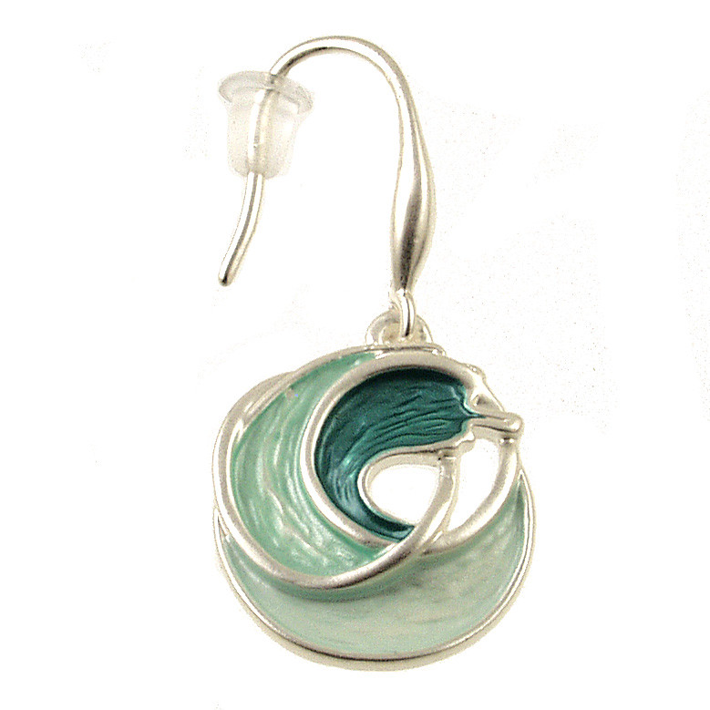 4947-3 - WAVE EARRING - AQUA