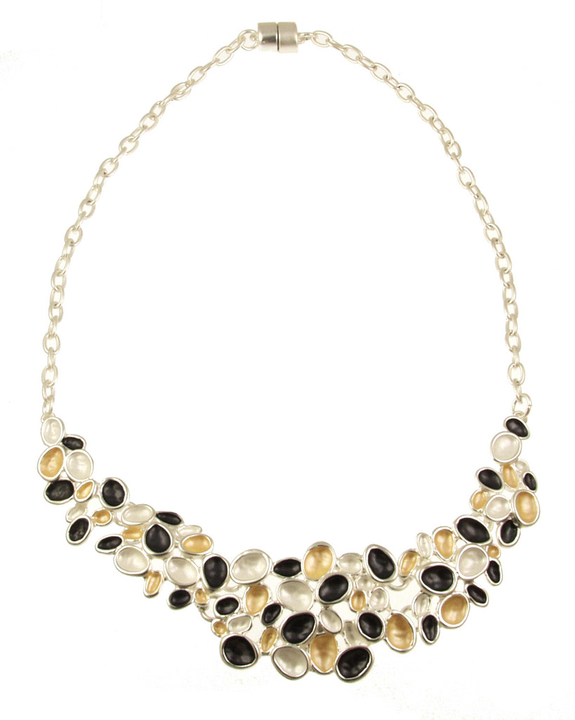 7422-7 - SATORI NECKLACE - GOLD COMBINATION 18"