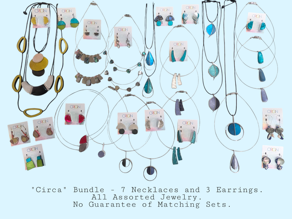 Circa Bundle includes some but not all of these styles. You will receive 10 styles in total with a prepackaged assortment. Please note that we are not able to handpick them, but they come already bundled.  