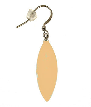 2059-5 - LEAF PETAL EARRING - LIGHT ORANGE