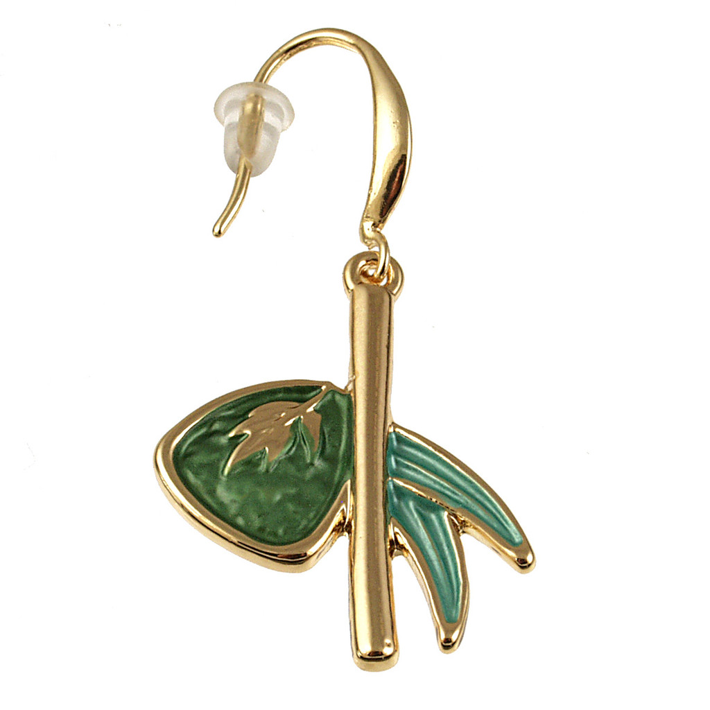 7935-3 - BAMBOO EARRING - GREEN COMBINATION