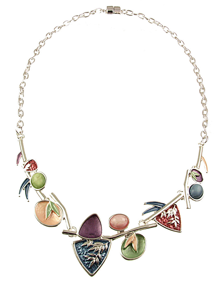7934-4 - BAMBOO NECKLACE - MULTI COMBINATION - 18"
