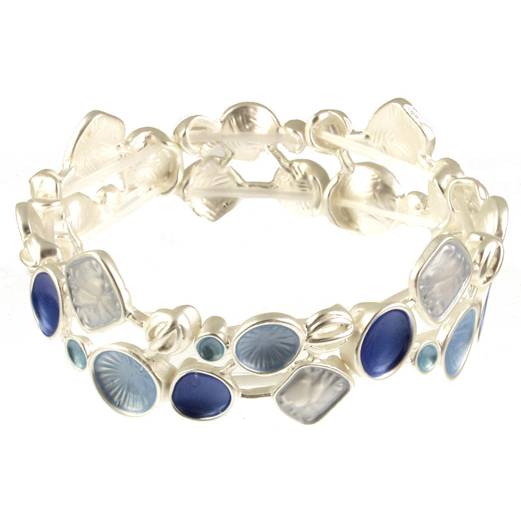 2476-28 - STRETCH BRACELET - BLUE COMBINATION