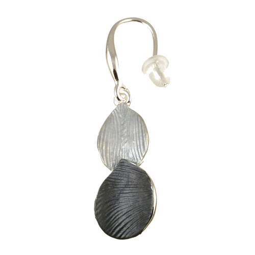 659-1 - 2-Tone Lily Earring Light/Dark Grey