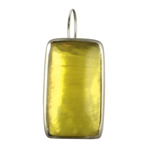 2034-89 - RESIN/ALUM EARRING - 1" SUNGLOW YELLOW