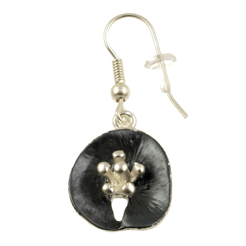 6751-6 - LILY PAD EARRING - GREY